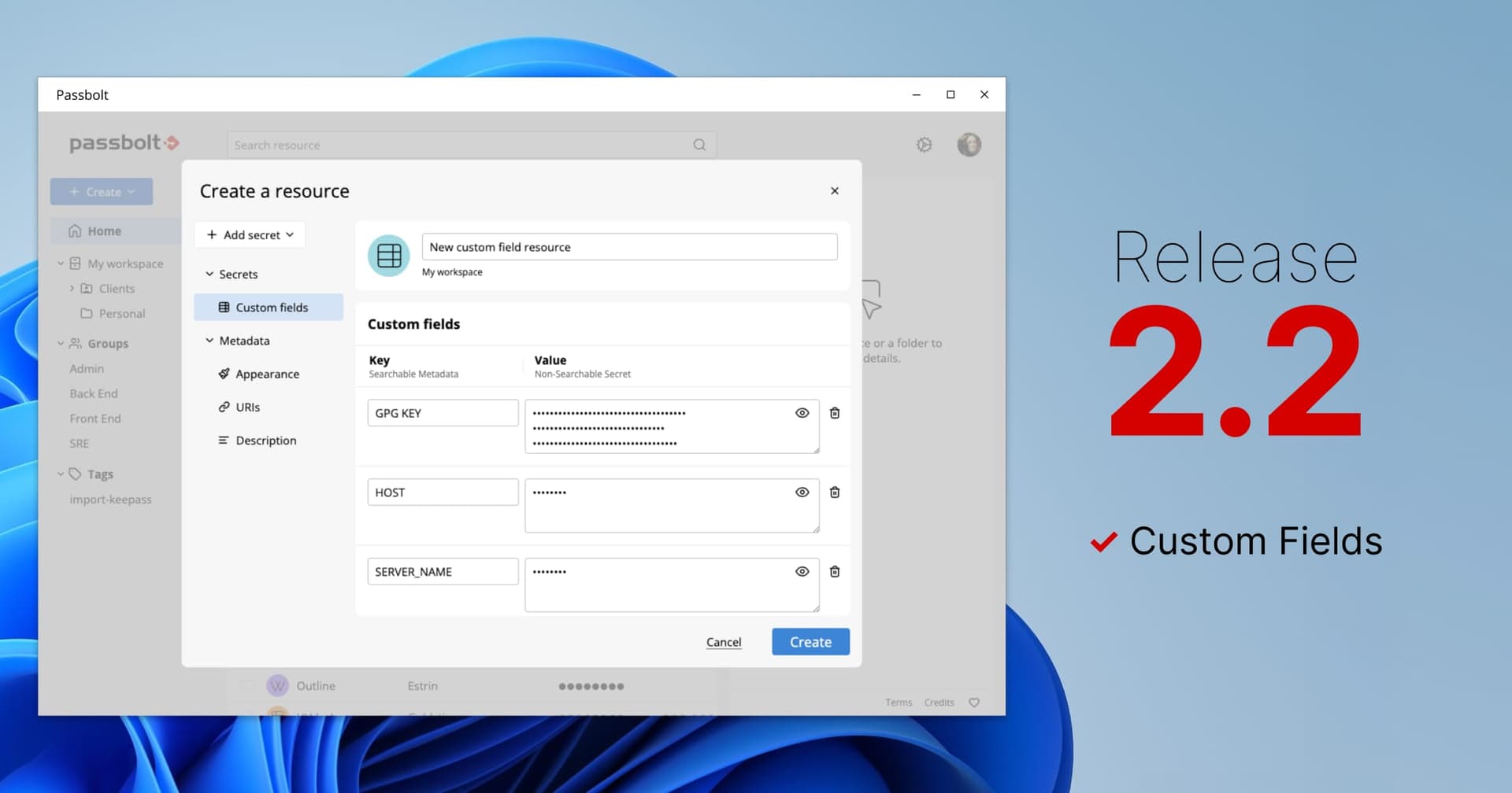 Passbolt Windows App 2.2.1: Fix CSRF issues