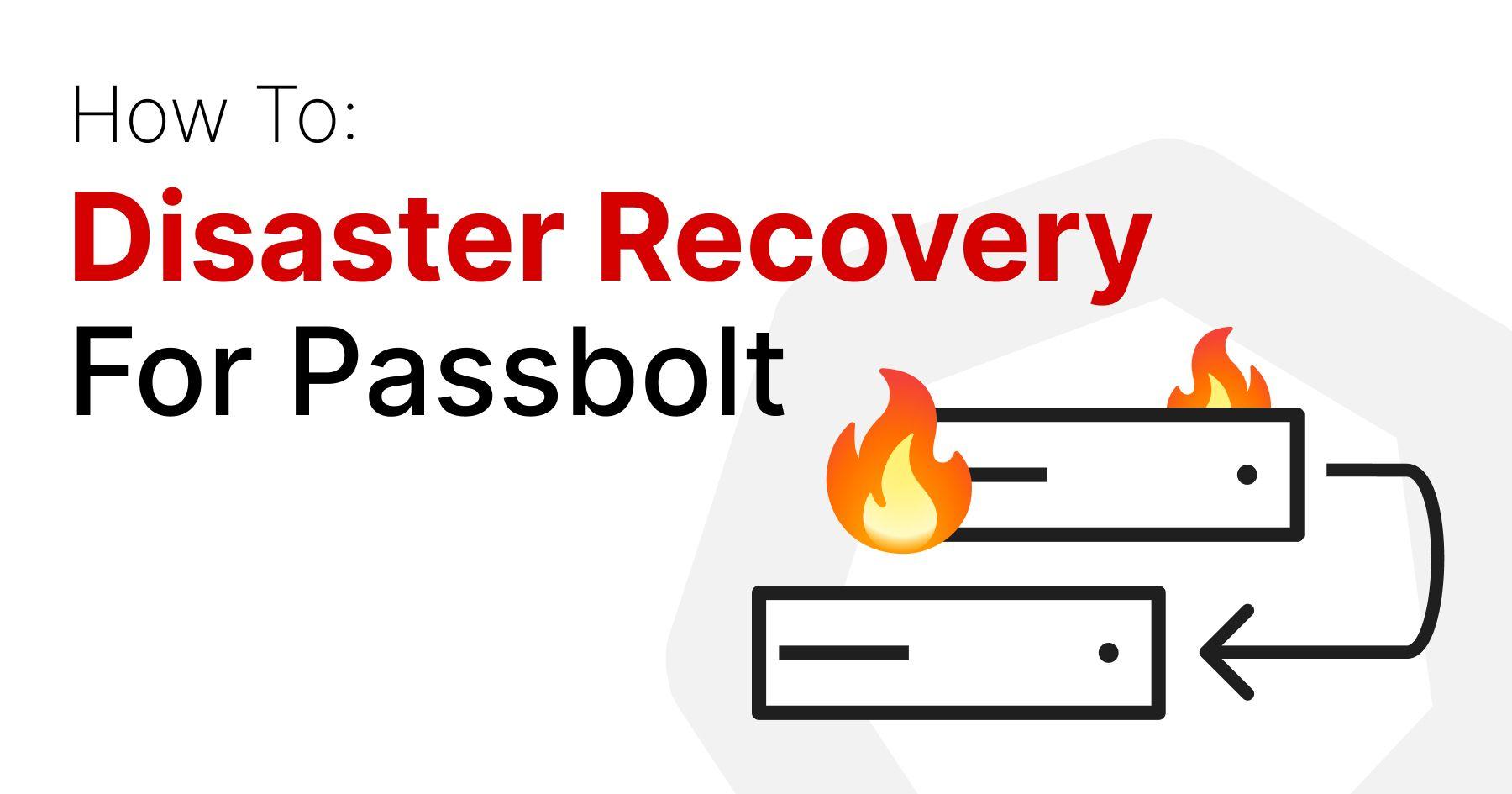 Disaster Recovery For Passbolt