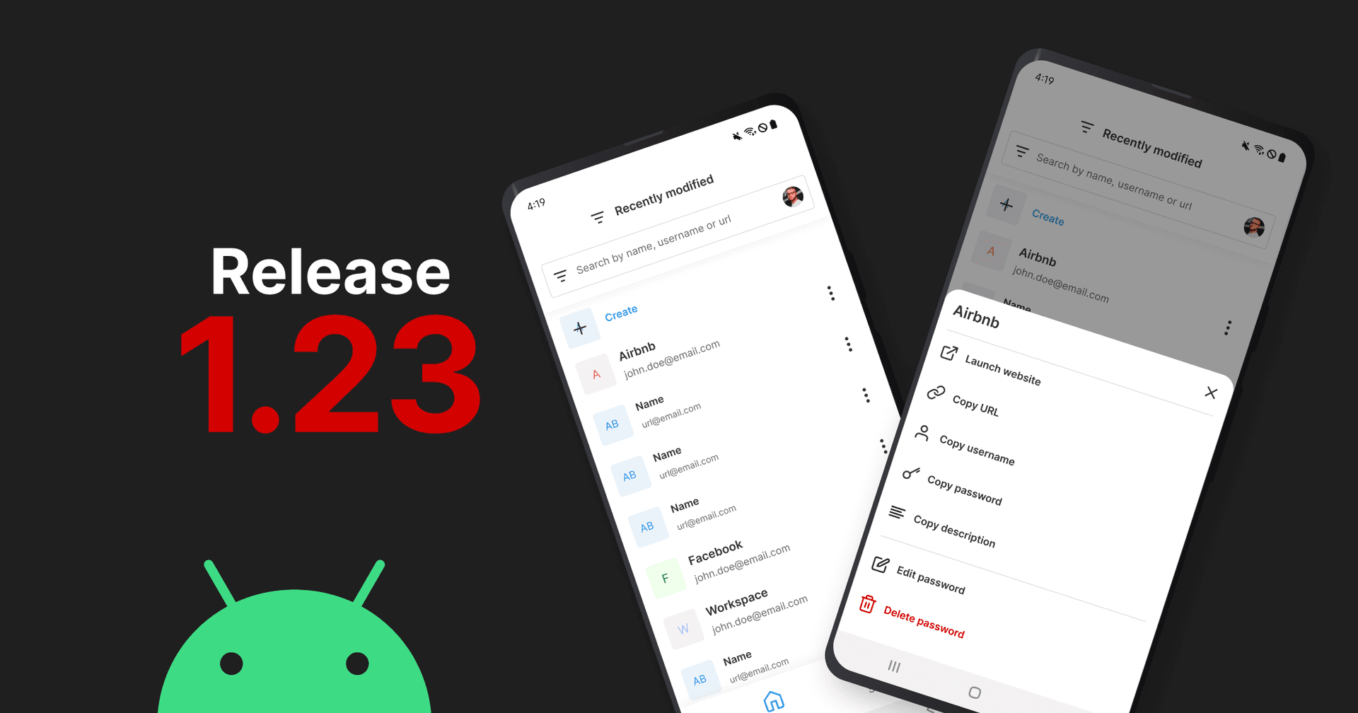Passbolt Android 1.23.0: V5 Resource Support and Performance Enhancements