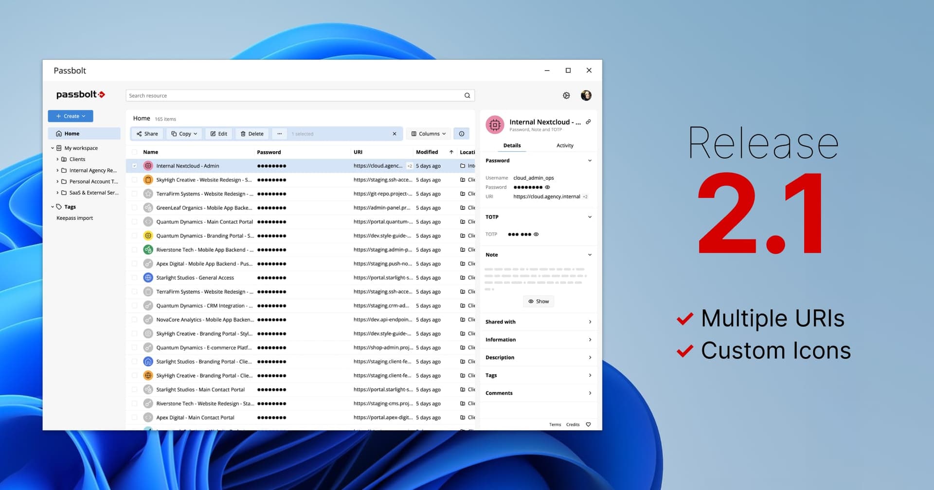 Passbolt Windows App 2.1.0