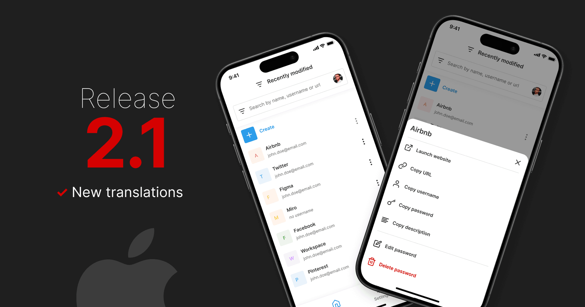 Passbolt iOS 2.1 introduces RBAC enhancements and new translations