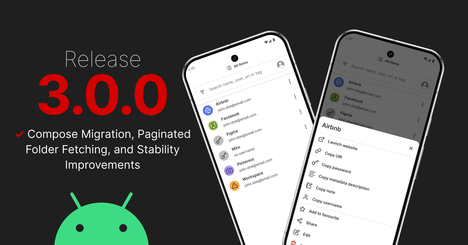 Passbolt Android App 3.0.0: Compose Migration, Paginated Folders Fetching and Stability Improvements