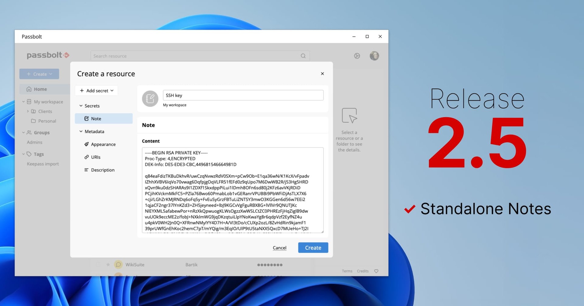 Passbolt Windows App 2.5.0