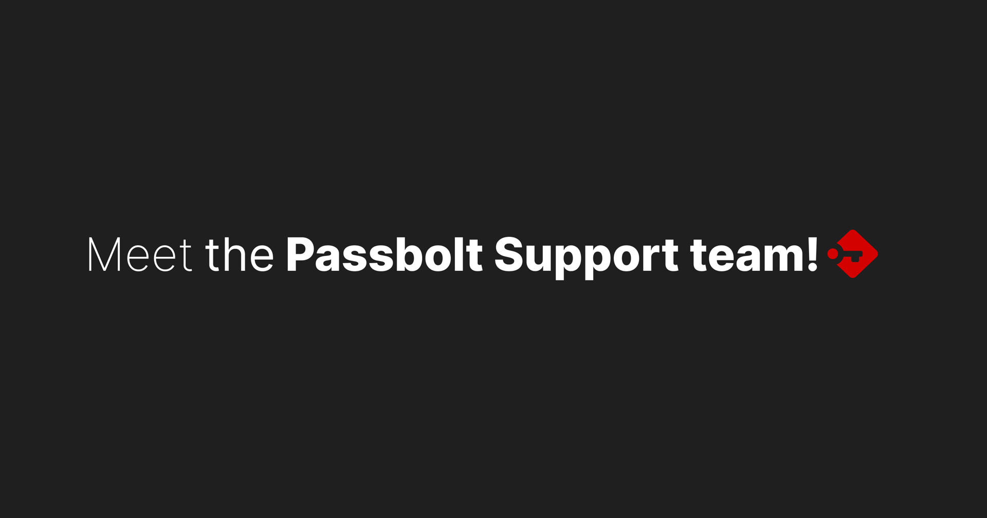 Meet the Passbolt Support Team