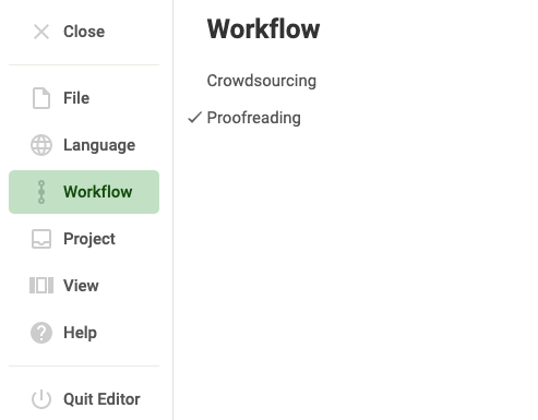 Crowdin editors switch