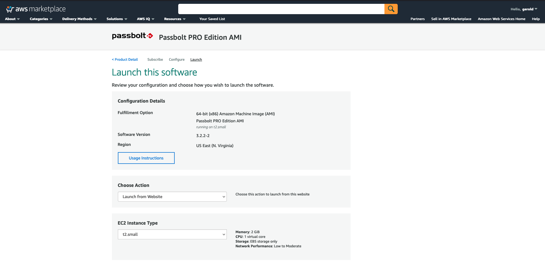 Configure instance region and version