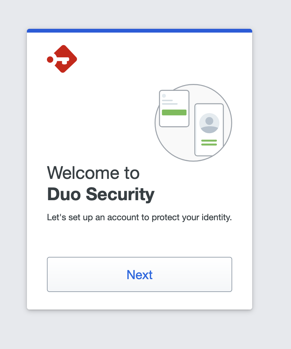 Duo welcome screen