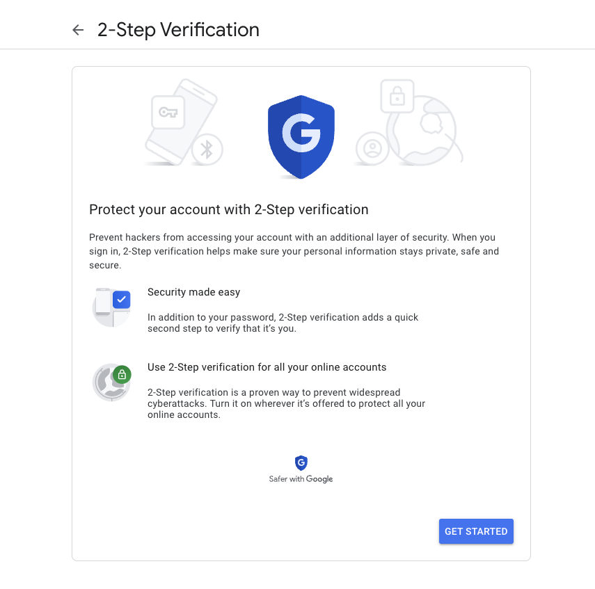 Google - MFA (Get Started)