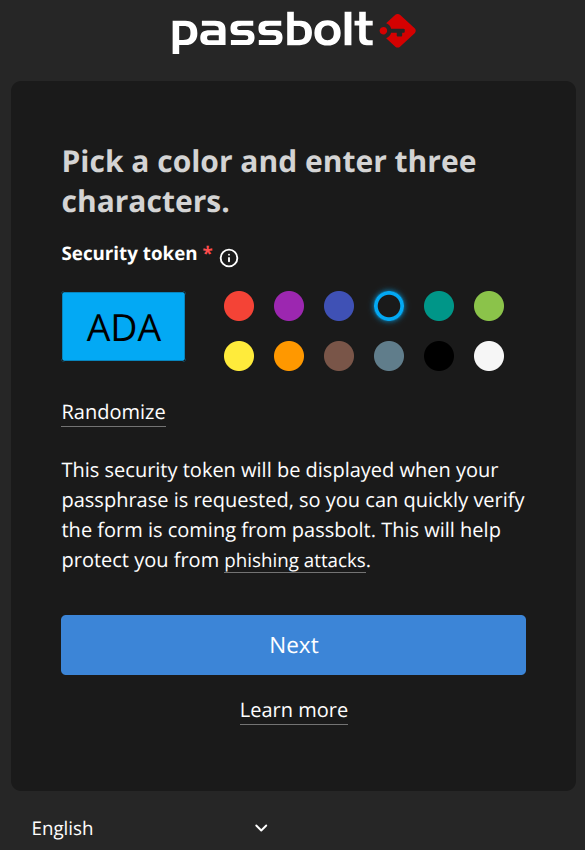 Customise the security token
